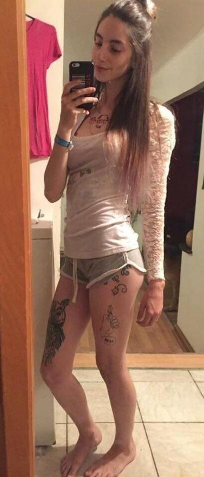 [Pregnant] teen and tattooed