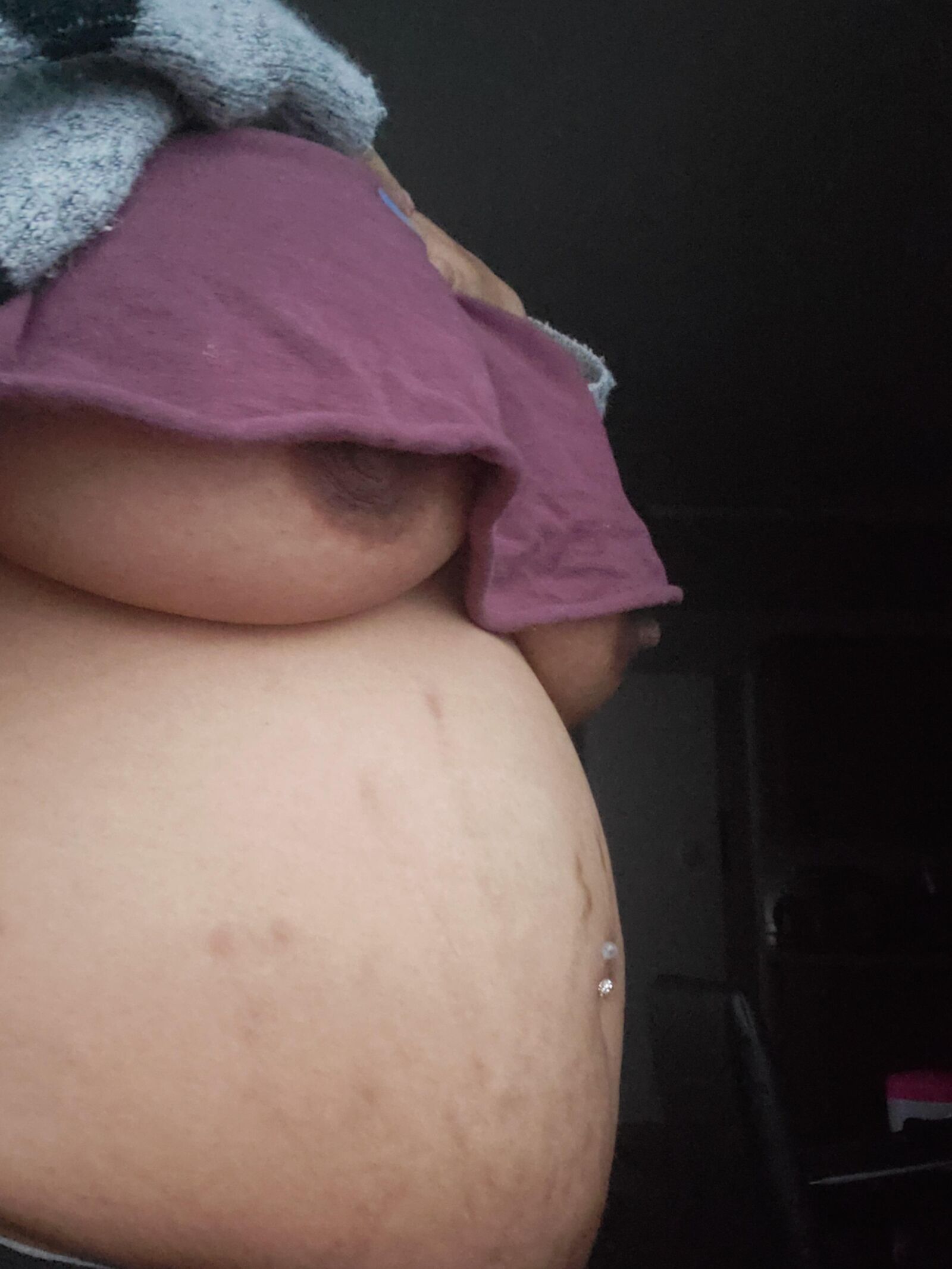 Pregnant native with huge inverted nipple 