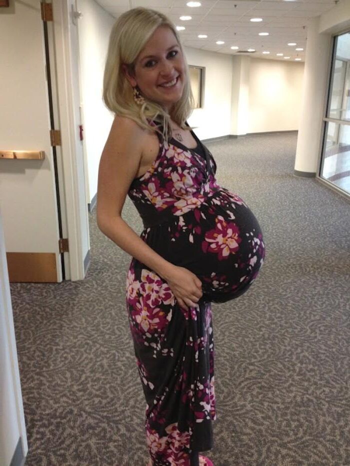 Blonde non nude pregnant 