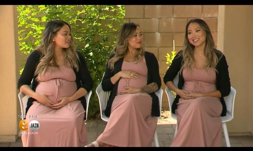 OC Preggo Asian Triplet Sisters