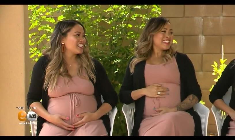 OC Preggo Asian Triplet Sisters