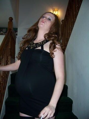 Pregnant Redhead Smoking