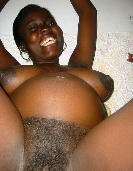 Pregnant ebony