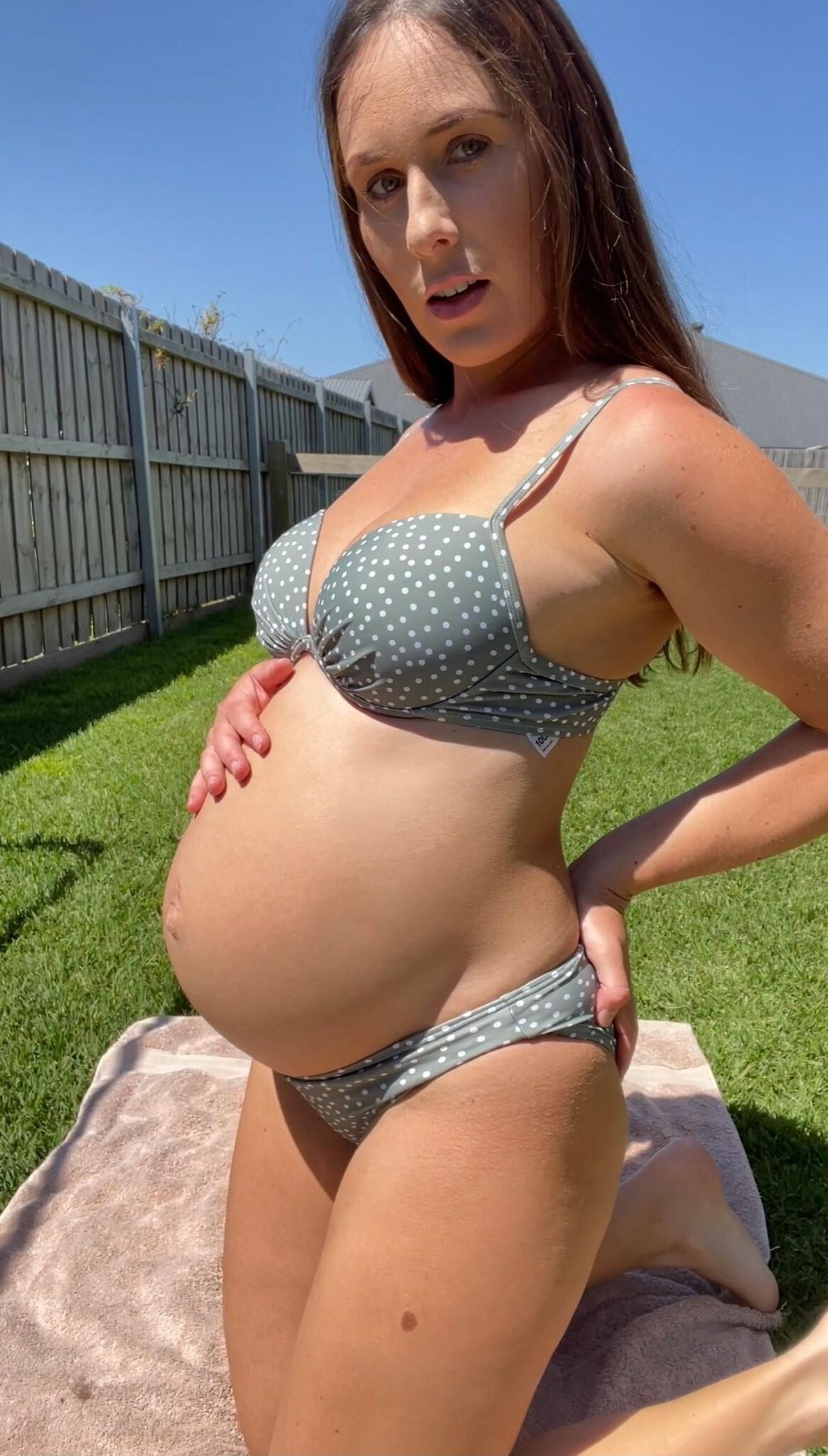 Pregnant in bikini