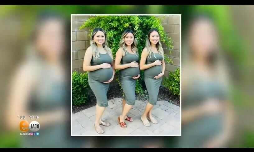 OC Preggo Asian Triplet Sisters