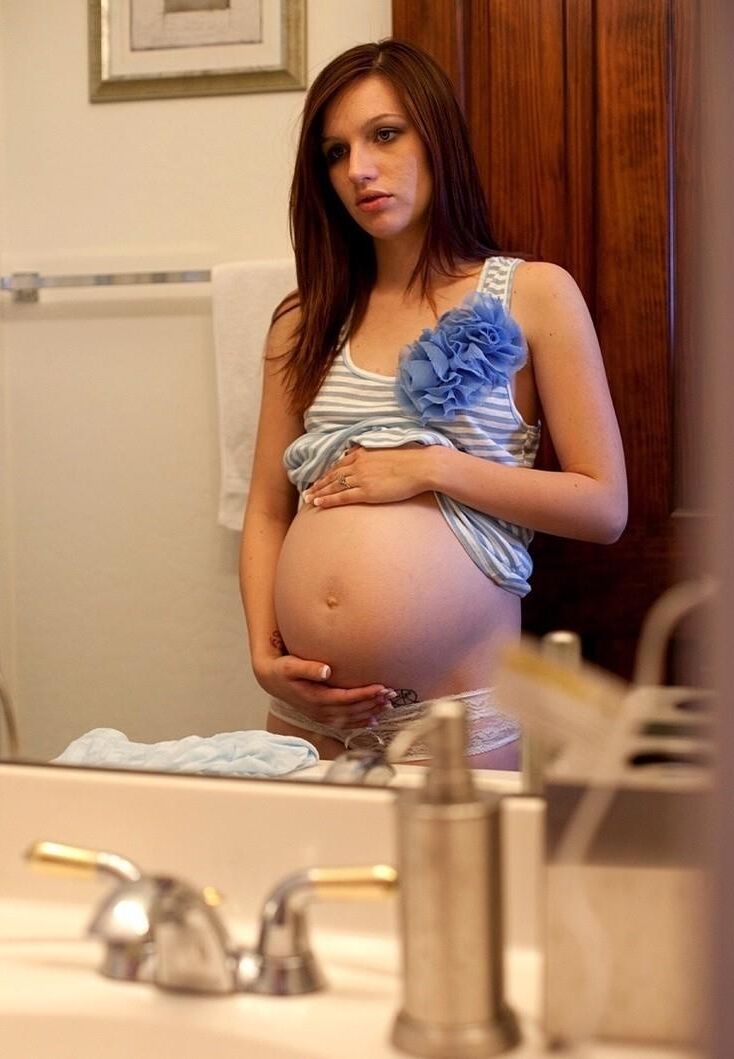 Pregnant ladies posing, sucking and fucking