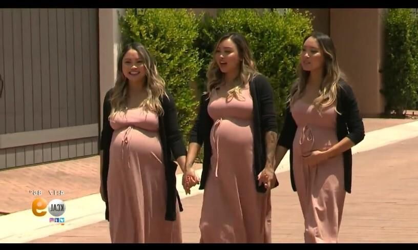 OC Preggo Asian Triplet Sisters