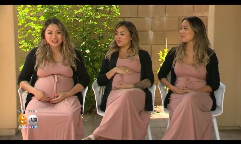 OC Preggo Asian Triplet Sisters