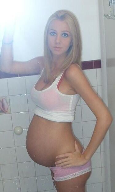 Blonde non nude pregnant 