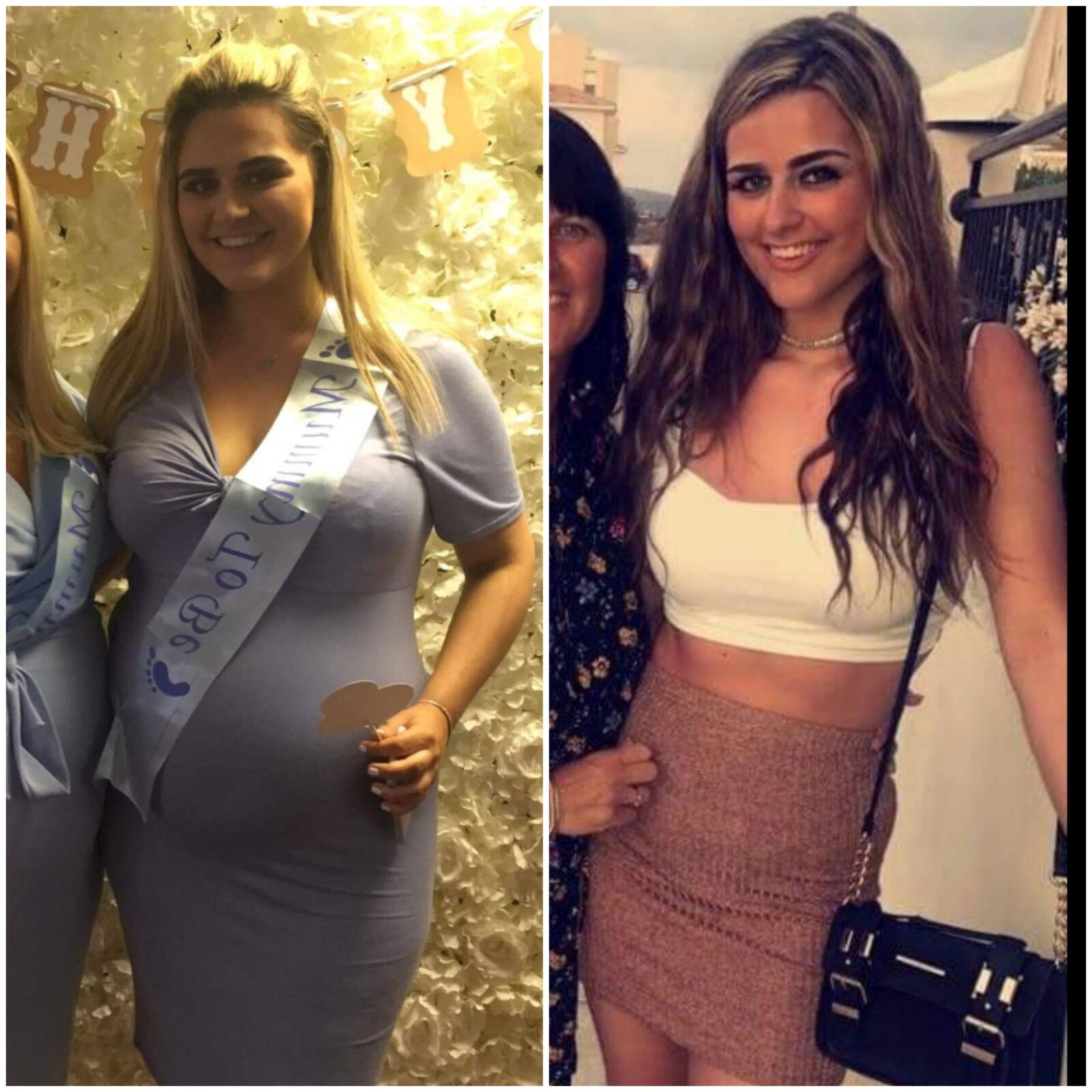 Pregnant teens - before and after