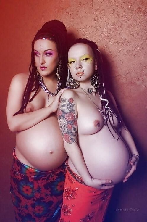 Two or More Pregnant Gals