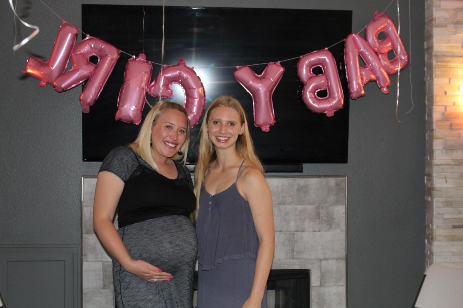 Cute girls at Baby Shower party