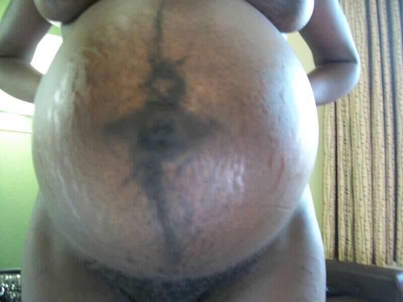 Black pregnant milf