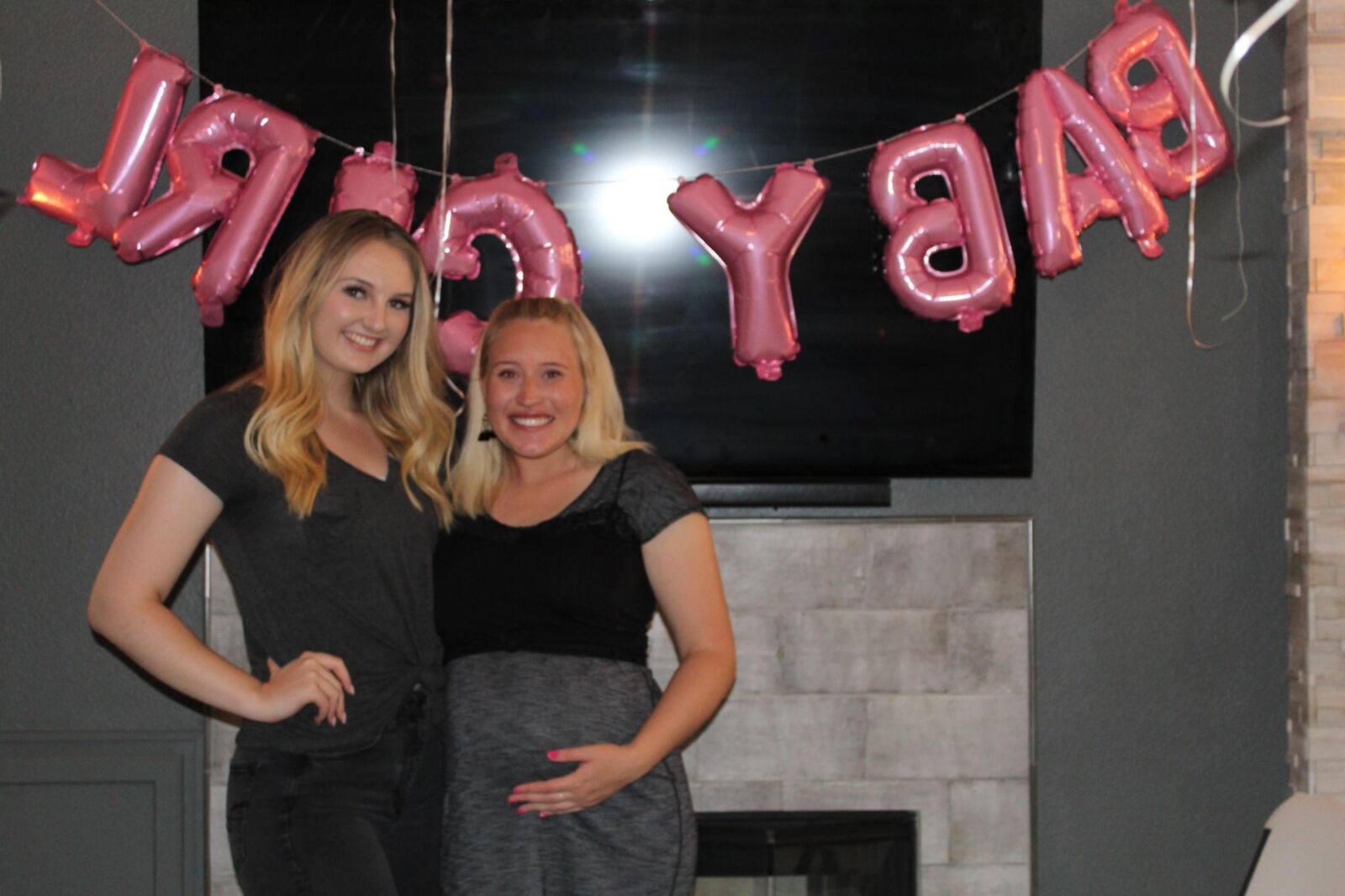 Cute girls at Baby Shower party