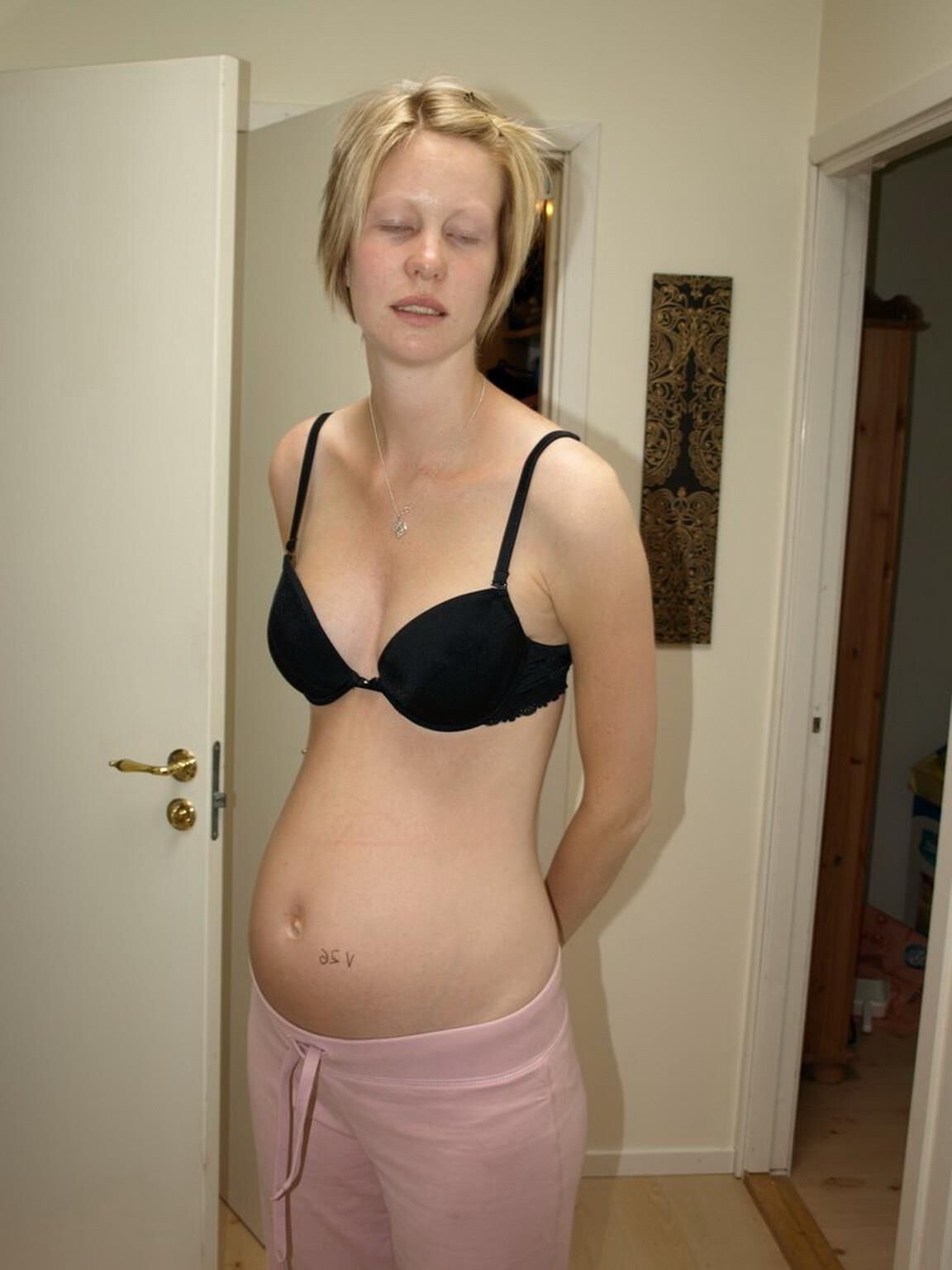 Femme enceinte amateur