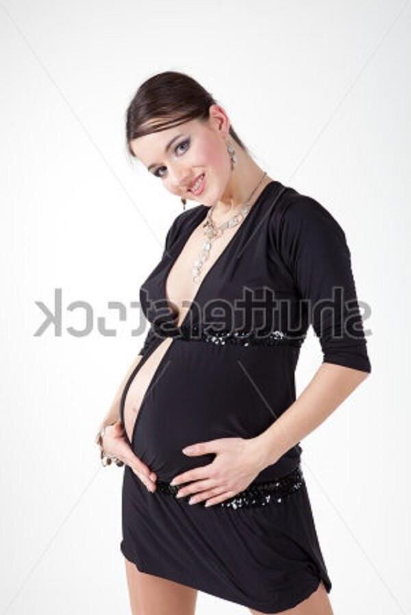 White Women in Black Dresses (Pregnant edition)