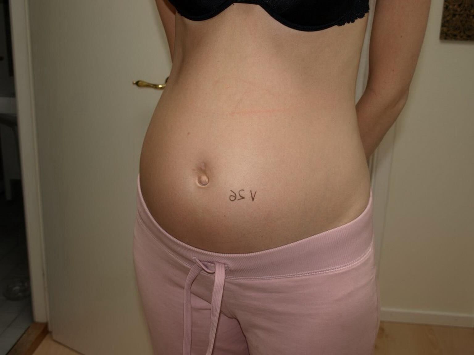 Femme enceinte amateur