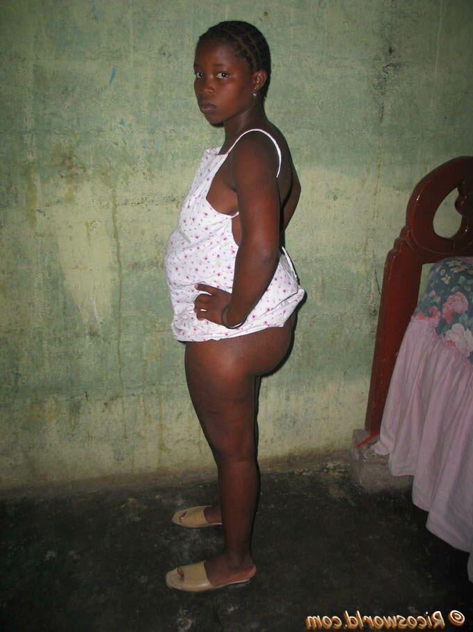 hairy pregnant Haitian