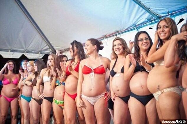 Pregnant Bikinis and Swimsuits