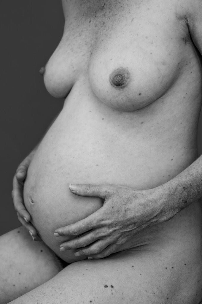 Mature, hairy and pregnant