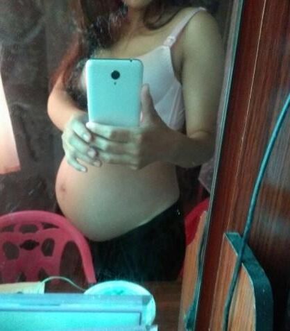 Asian Pregnant Wife