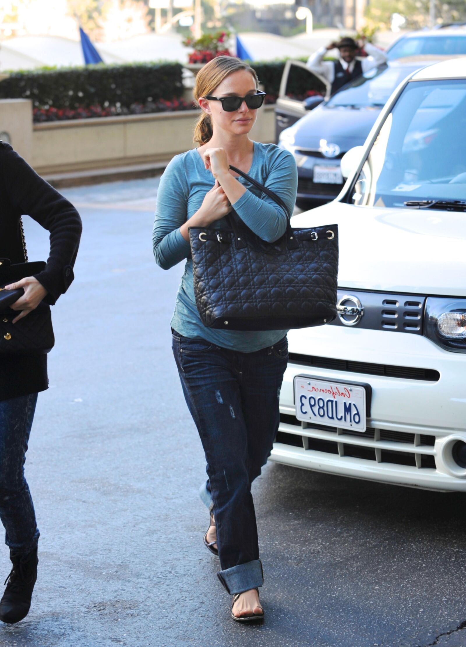 Pregnant Natalie Portman out and about