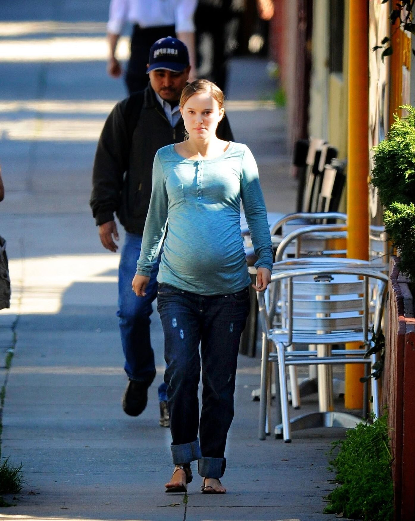 Pregnant Natalie Portman out and about