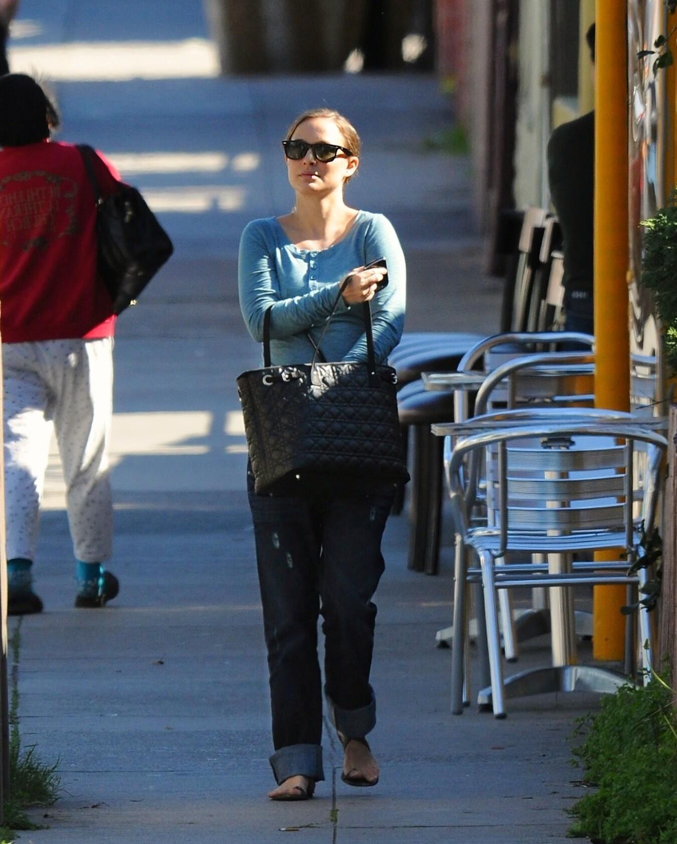 Pregnant Natalie Portman out and about