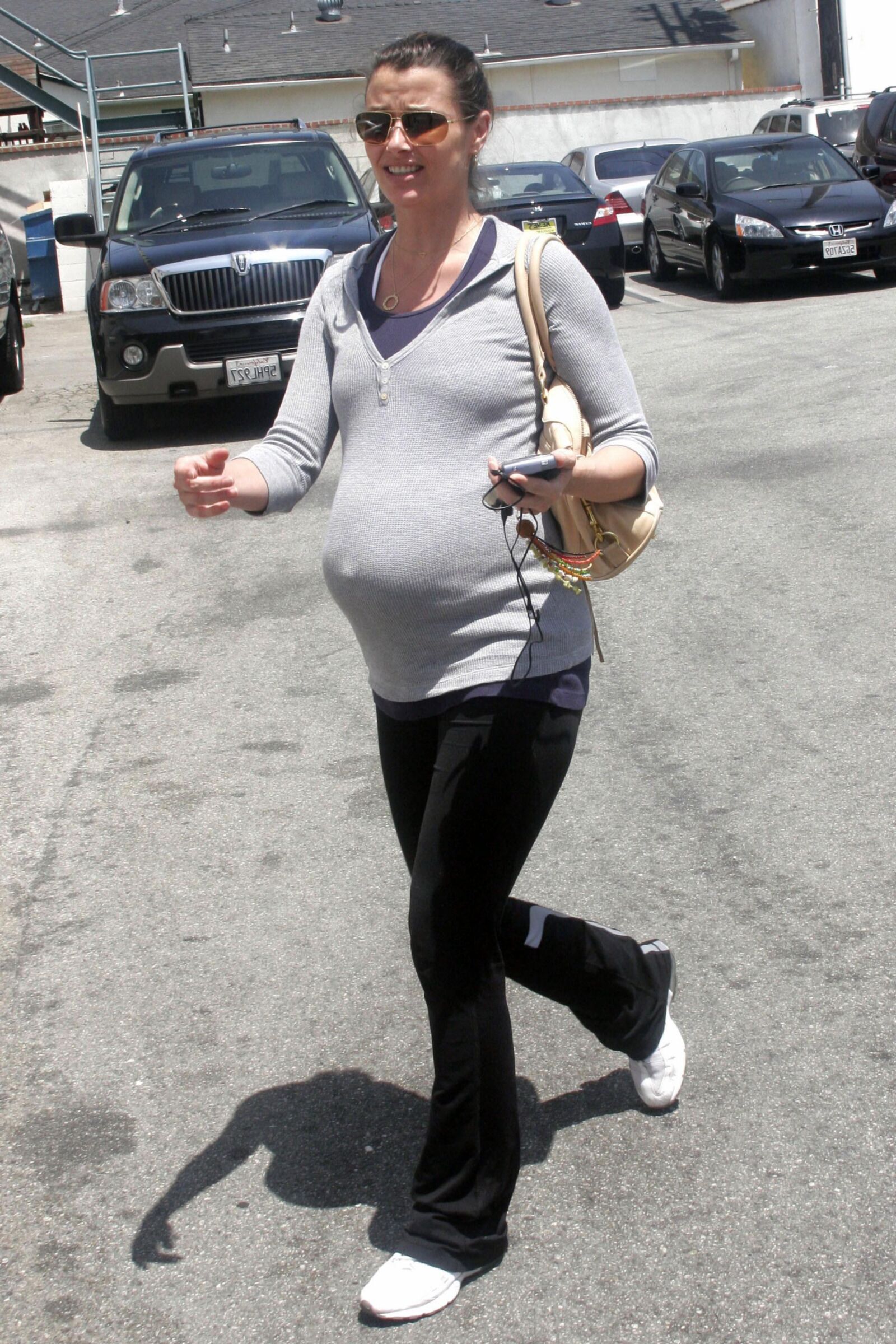 Pregnant Bridget Moynahan out and about