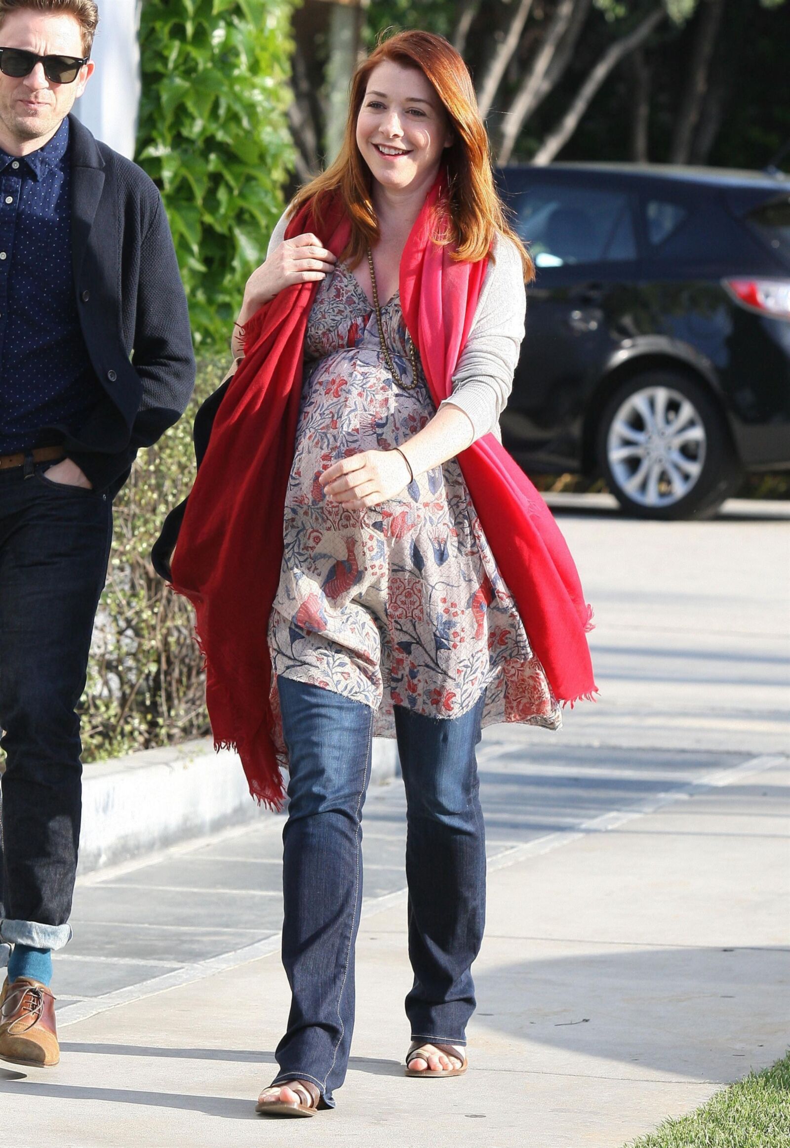 Alyson Hannigan - En route pour le salon à Los Angeles