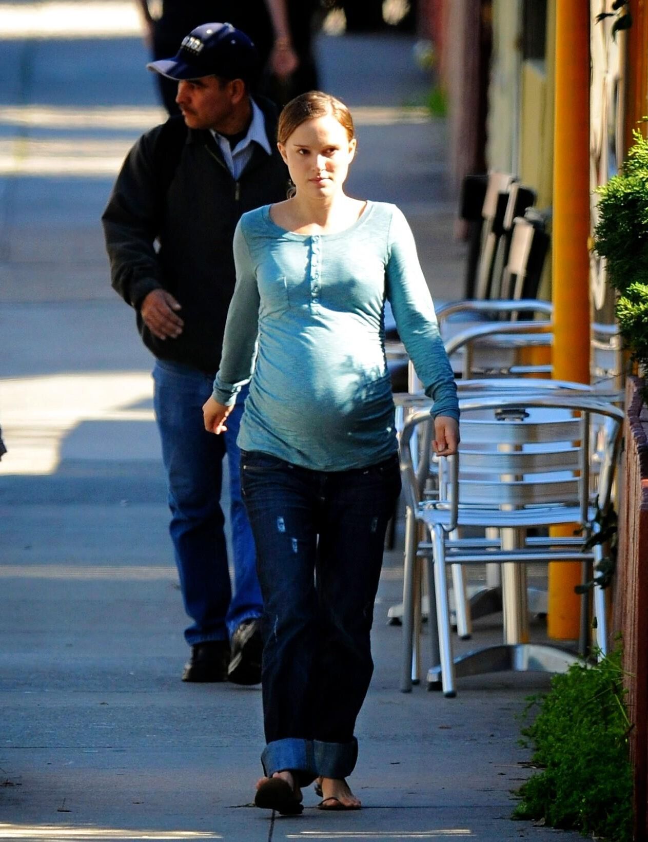 Pregnant Natalie Portman out and about