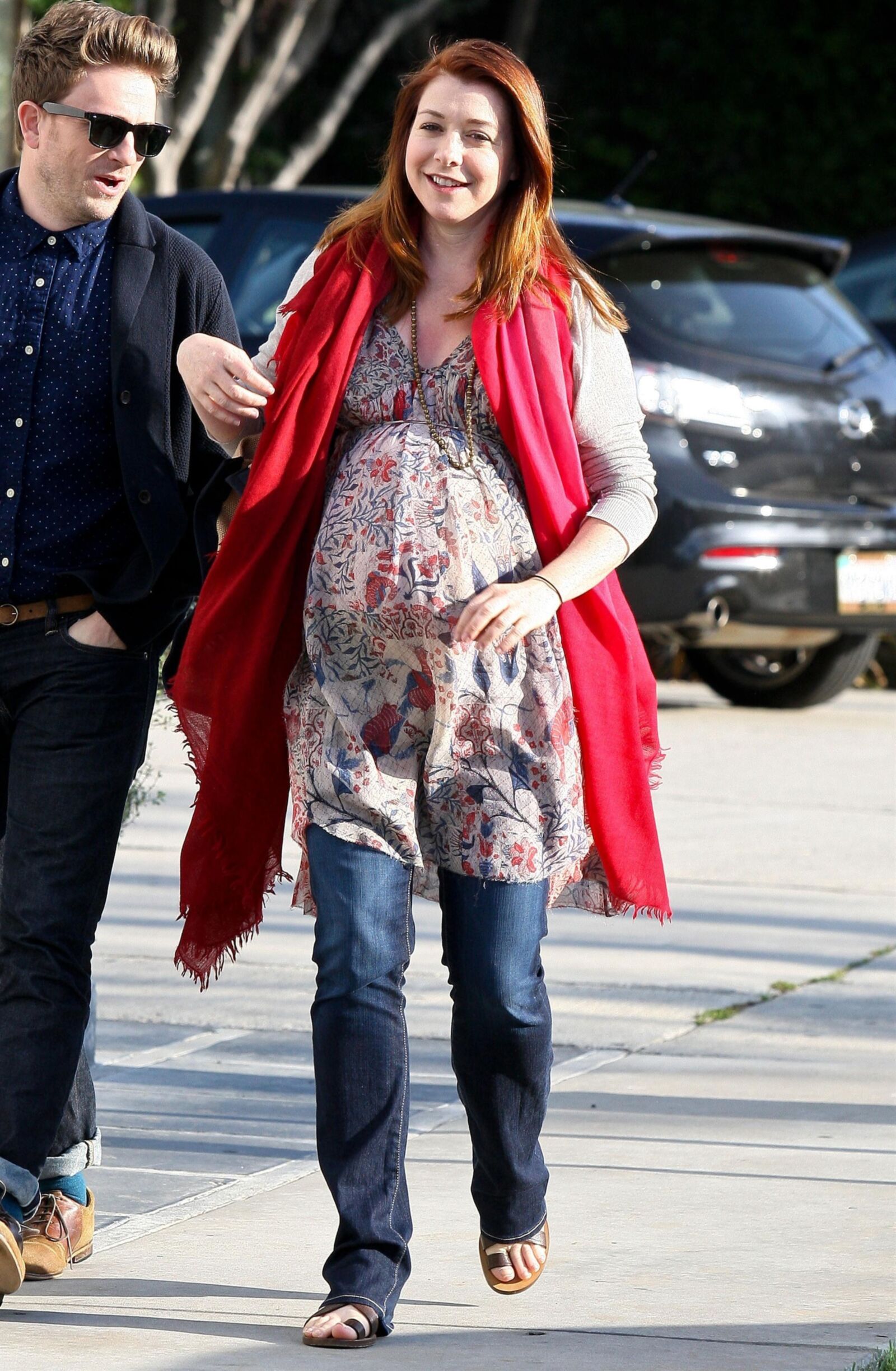 Alyson Hannigan - En route pour le salon à Los Angeles