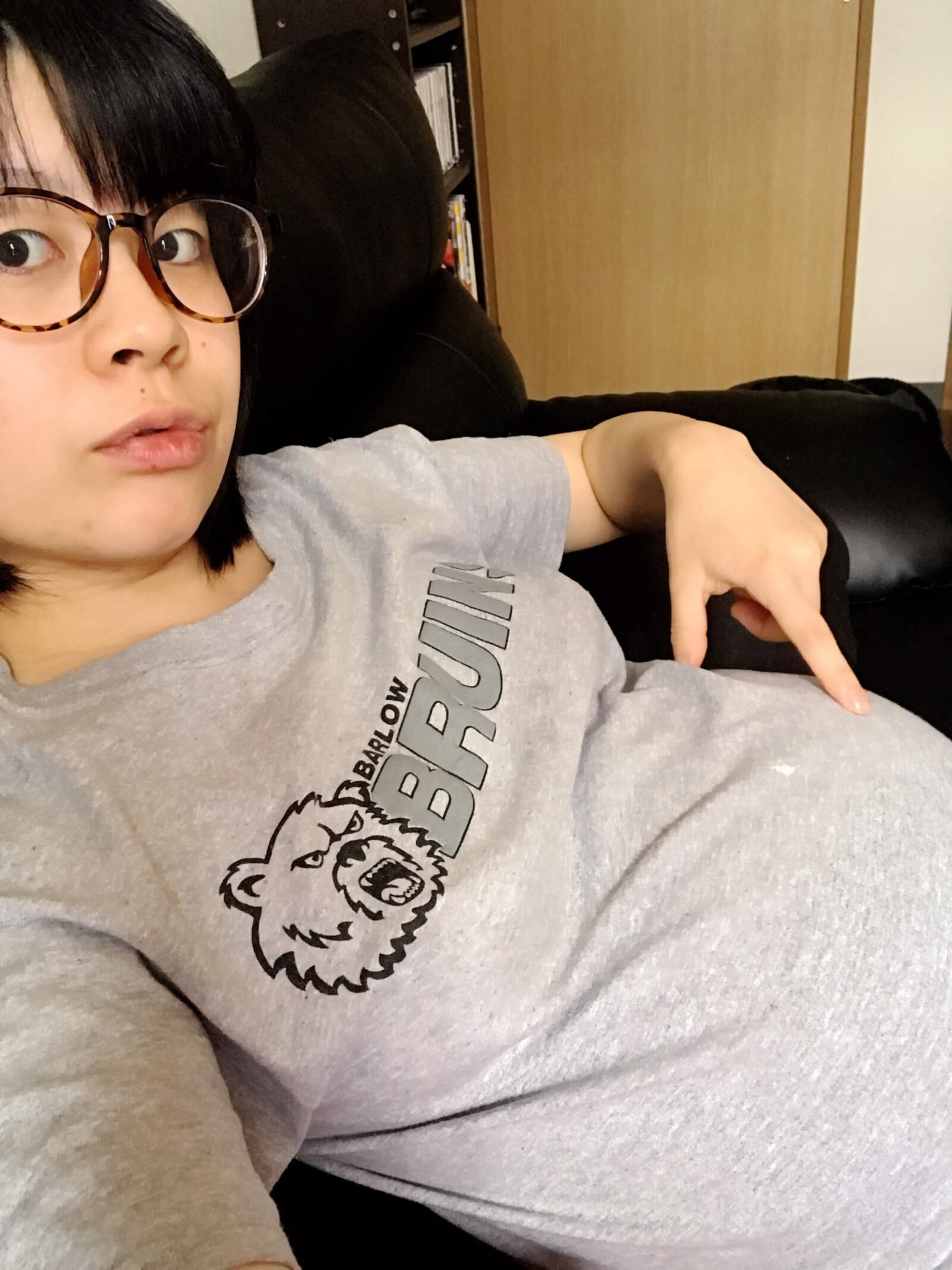 Pregnant Japanese wife