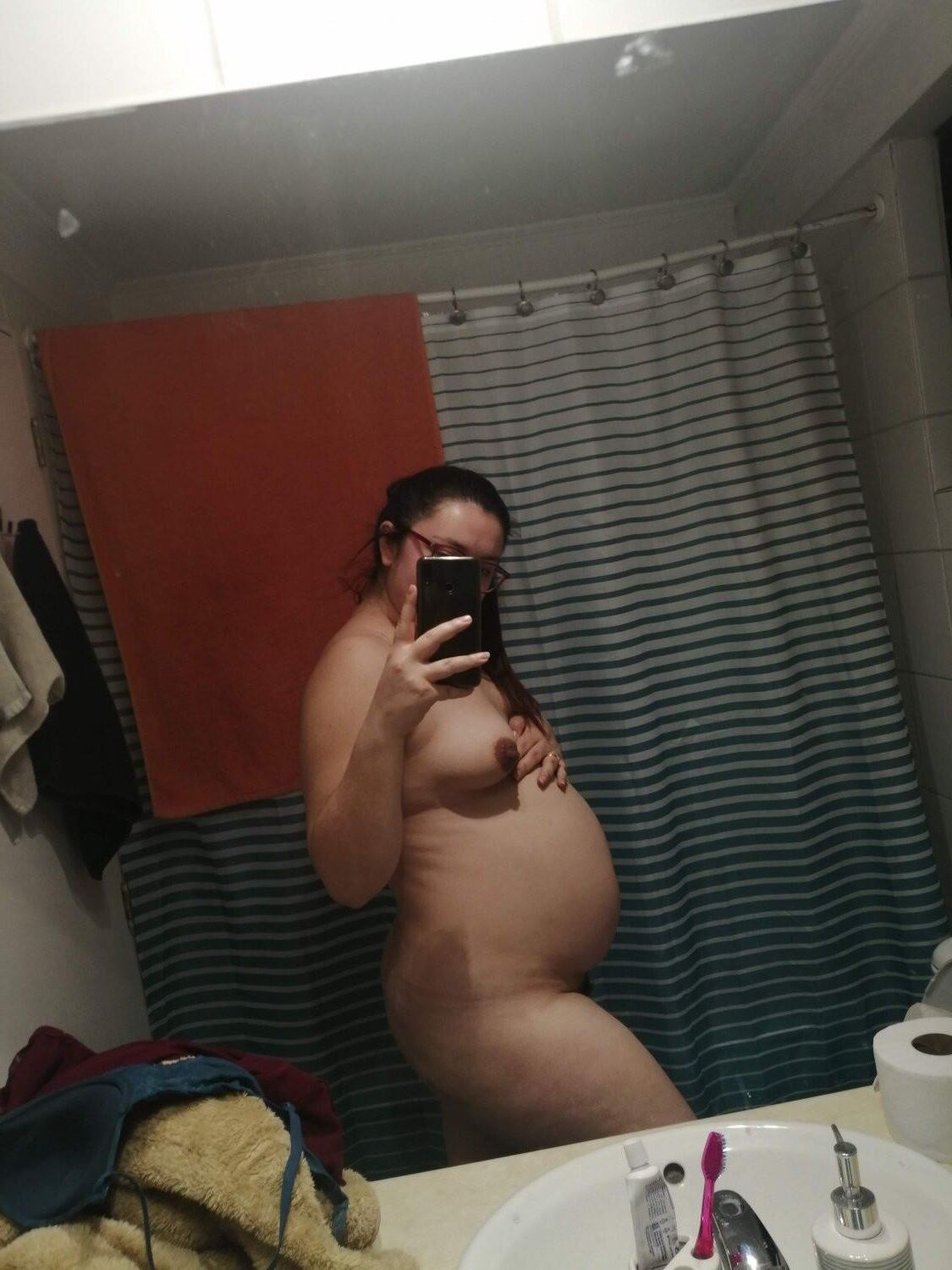 Pregnant wife nude latina