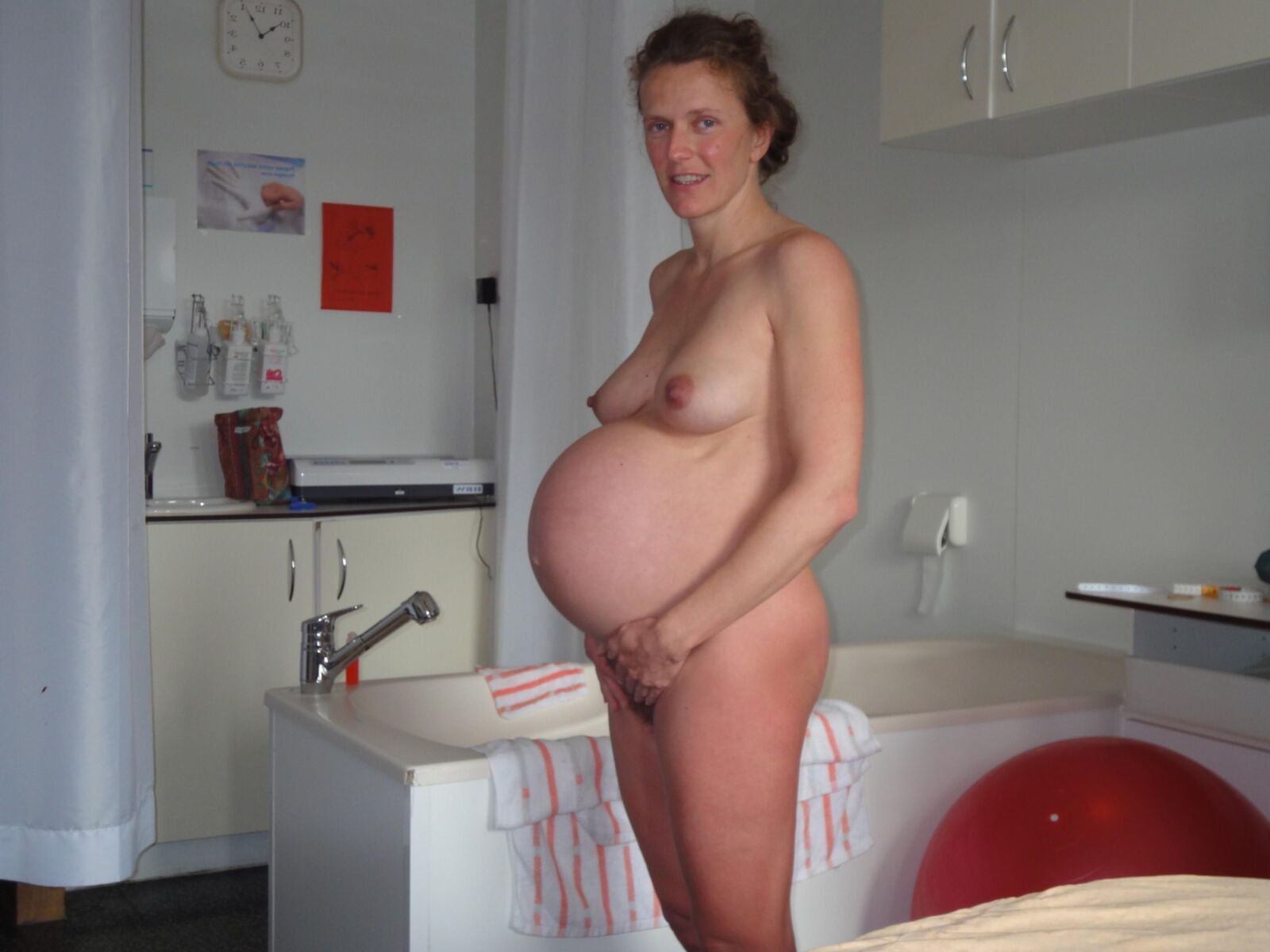 Hairy pregnant wife