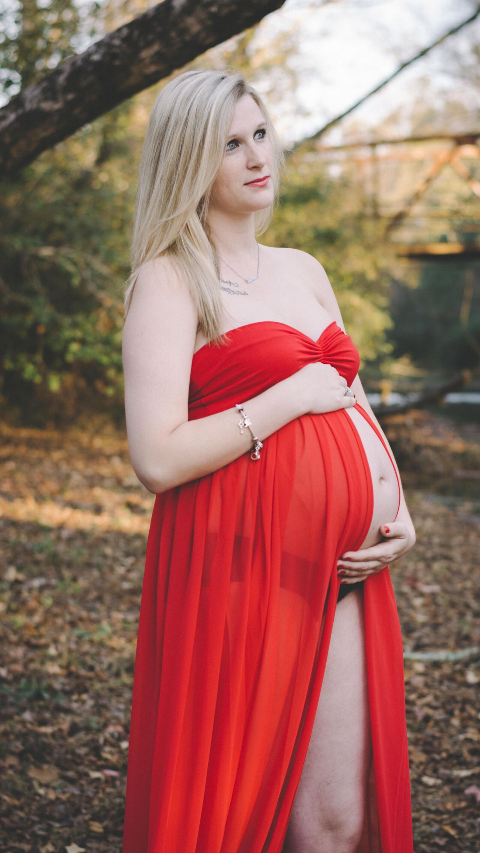 Pregnant blonde