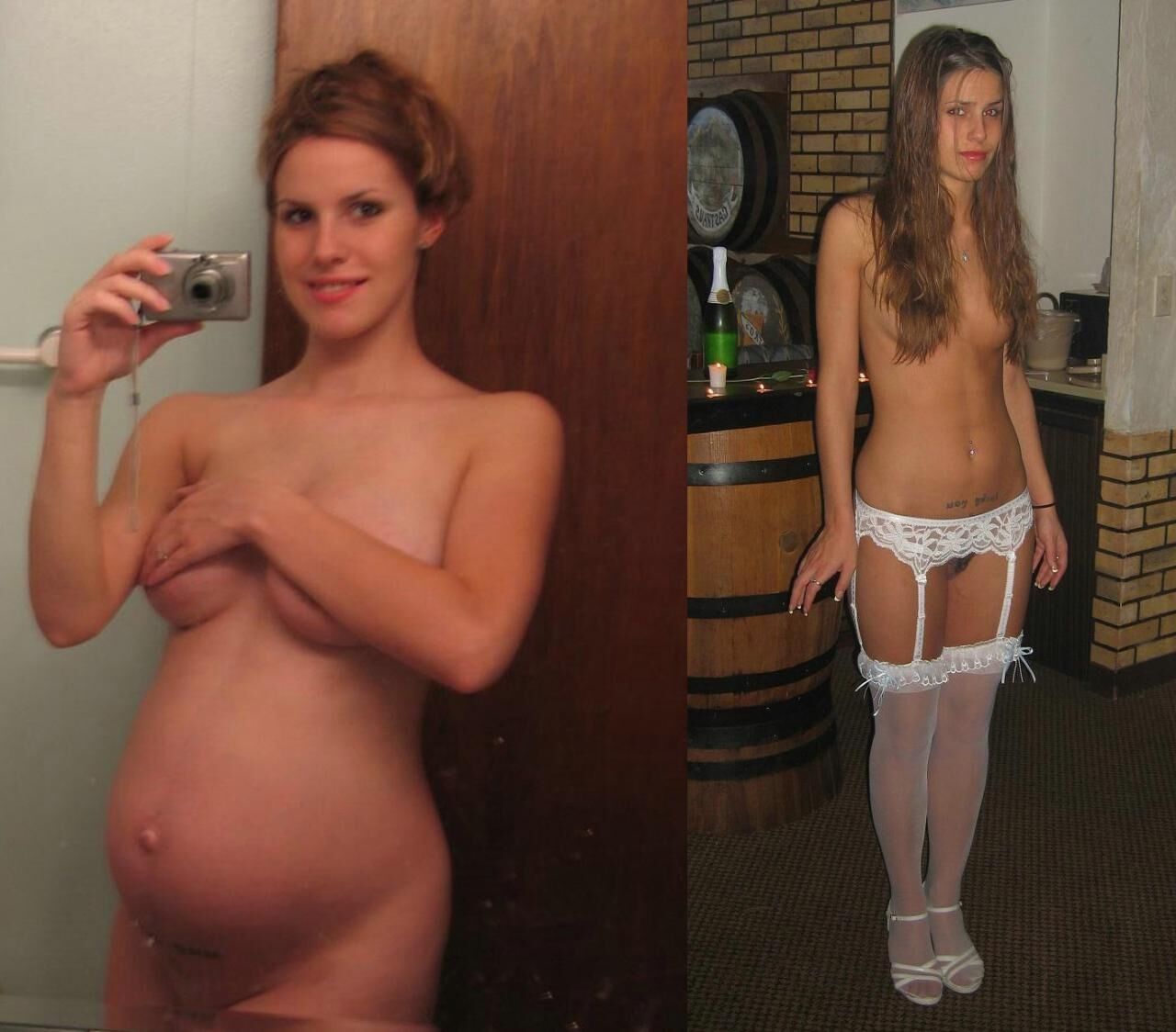 Pregnant - Before and After 1