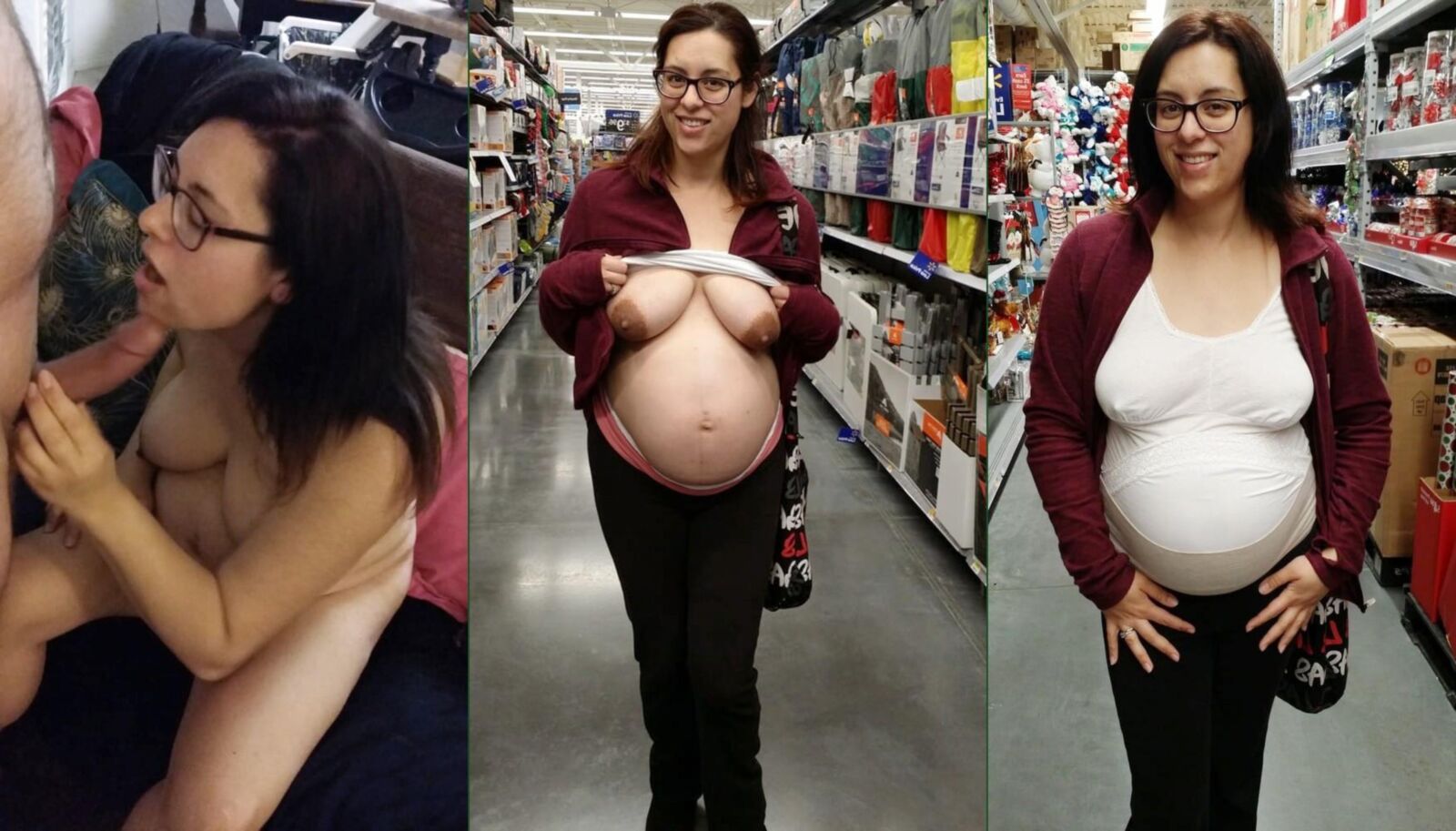 Before/After Pregnant Blowjobs