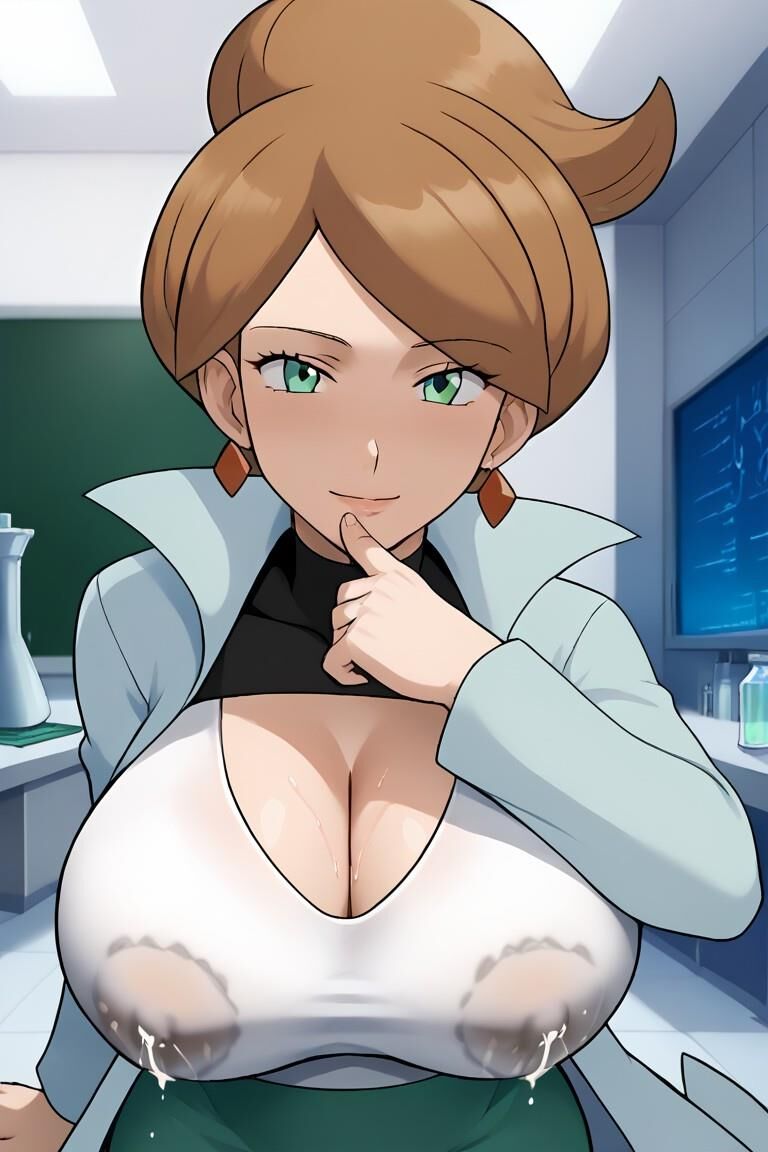 Pokemon professor aurea juniper lactating big tits ai generated