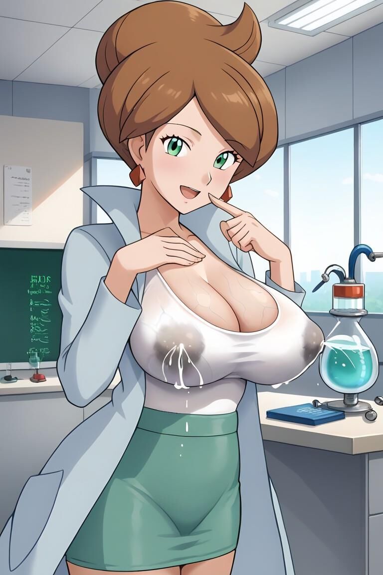 Profesora pokemon aurea juniper lactante de grandes tetas generada por ai