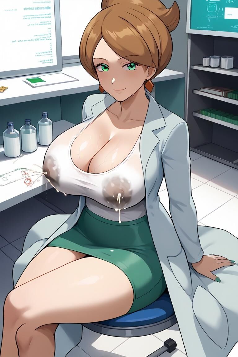 Profesora pokemon aurea juniper lactante de grandes tetas generada por ai