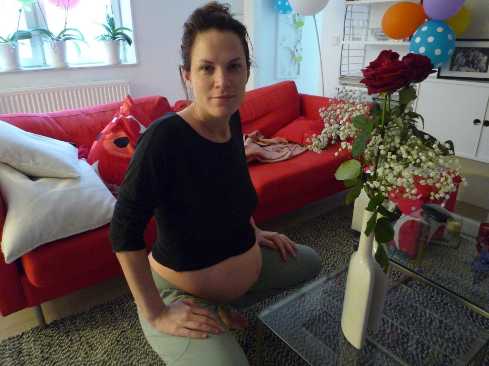 Preggo swedish woman