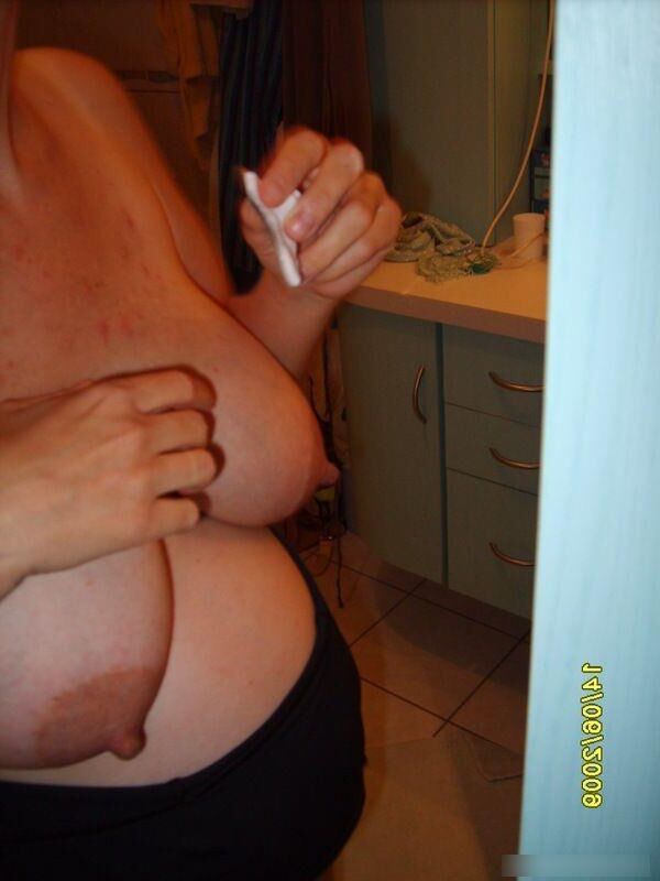 shy preggo in bathroom