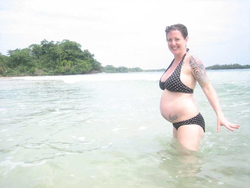 Pregnant tattooed