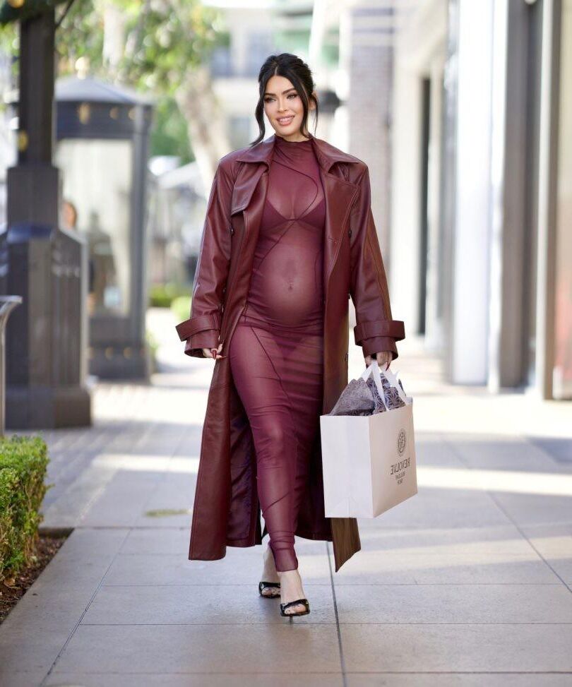 Pregnant MEGAN FOX Shopping at Revolve’s Holiday Shop 