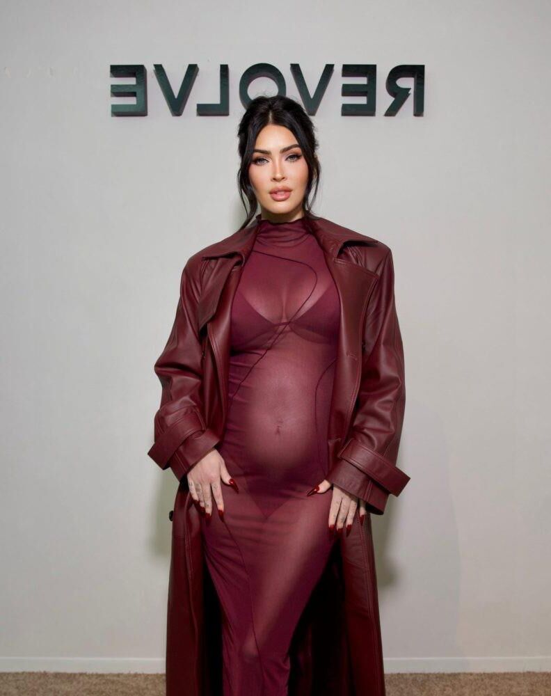 Pregnant MEGAN FOX Shopping at Revolve’s Holiday Shop 