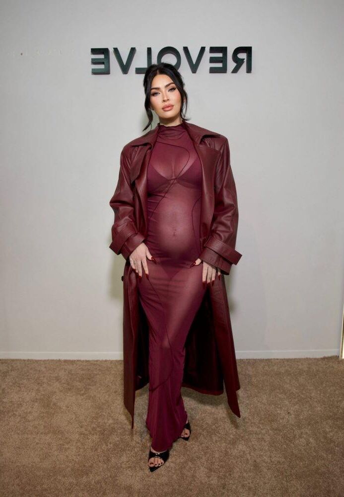 Pregnant MEGAN FOX Shopping at Revolve’s Holiday Shop 