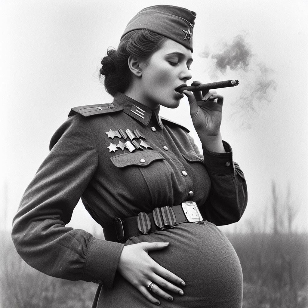 Pregnant Smoking AI (Red Army)