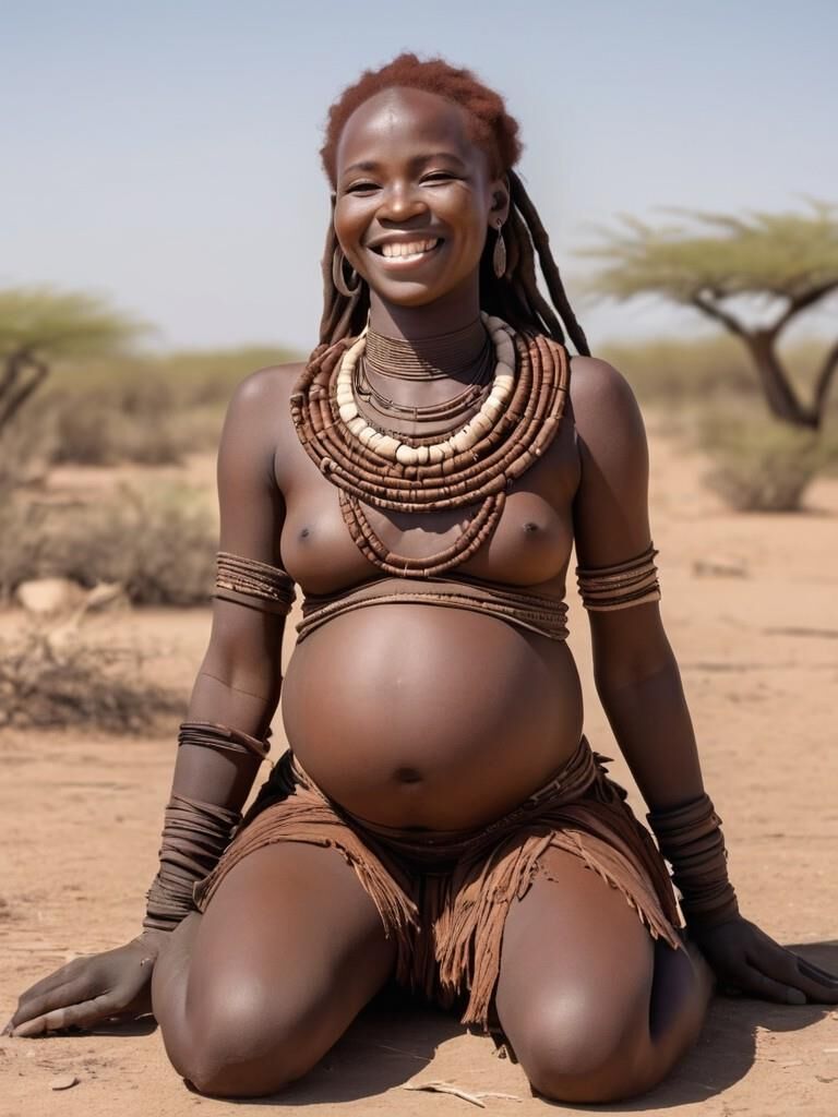 Pregnant african woman