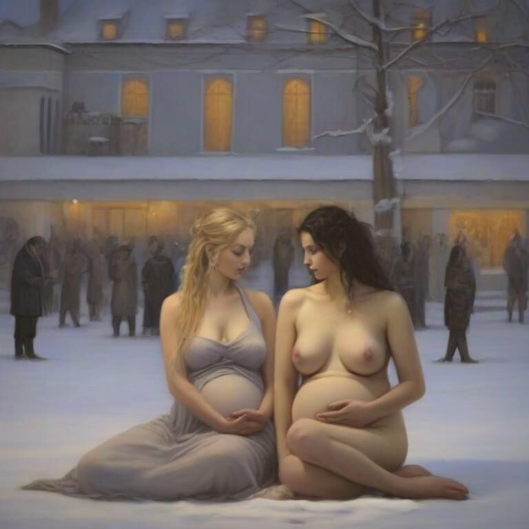 Pregnant Best Friends - Winter Solstice [FF; AI]